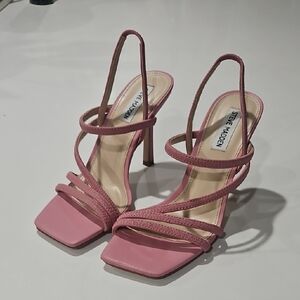 Steve Madden Blush Strappy Heels Sz 8.5 Nwot